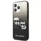 Karl Lagerfeld KLHCP13LTGKCK iPhone 13 Pro tok fekete Gradient Ikonik Karl & Choupette