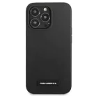 Karl Lagerfeld KLHCP13LSLMP1K iPhone 13 Pro tok fekete Silicone Plaque