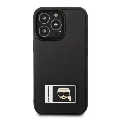 Karl Lagerfeld KLHCP13X3DKPK iPhone 13 Pro Max 6,7" fekete tok Ikonik Patch