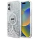 Apple iPhone 16 6.1" átlátszó Karl Lagerfeld KLHMP16SLGKISGH Liquid Glitter Karl Head Magsafe tok