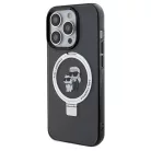 Karl Lagerfeld Ring Stand Karl&Choupette MagSafe tok iPhone 13 Pro Max - fekete