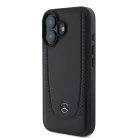 Mercedes Bőr Urban iPhone 16 tok - Fekete
