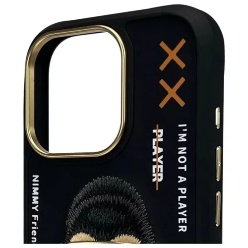 Nimmy Cool&Cute 2.0 Monkey tok iPhone 16 Pro - Fekete