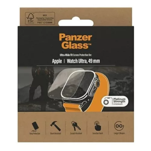 PanzerGlass Ultra-Wide Fit edzett üveg Apple Watch Ultra 49mm üvegfólia