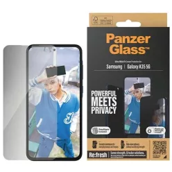   PanzerGlass Ultra-Wide Fit Privacy edzett üvegfólia pozicionálóval Samsung Galaxy A35 5G-hez