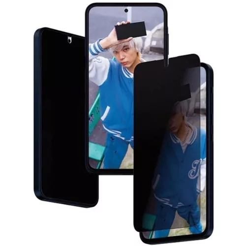 PanzerGlass Ultra-Wide Fit Privacy edzett üvegfólia pozicionálóval Samsung Galaxy A35 5G-hez