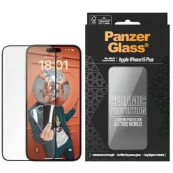   PanzerGlass Ceramic Protection kerámia üveg iPhone 15 Plus-hoz pozicionálóval üvegfólia