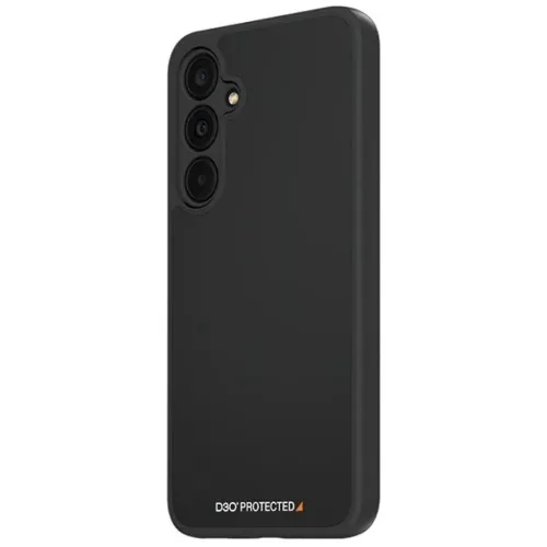 PanzerGlass HardCase D3O® Bio és katonai minősítésű tok Samsung Galaxy A35 5G-hez - Átlátszó és Fekete tok