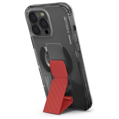 Skinarma tok Axon iPhone 16 Pro 6,3" Mágneses Töltés + Tartó Állvány fekete tok
