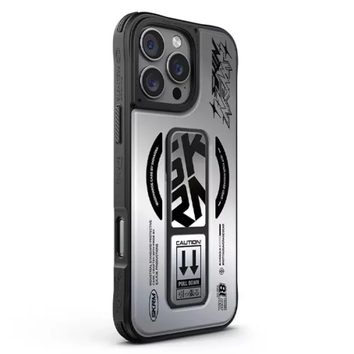 Skinarma tok Kira Kobai iPhone 16 Pro 6.3" Mágneses Töltő Fogantyú Állvány króm