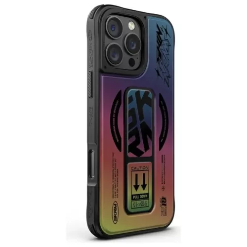 Skinarma tok Kira Kobai iPhone 16 Pro 6.3" Mágneses Töltőfogantyú Állvány hologram tok