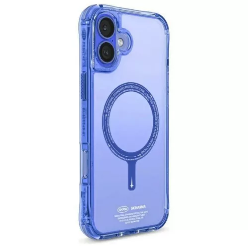 Skinarma Saido iPhone 16 6.1" mágneses töltés kék tok