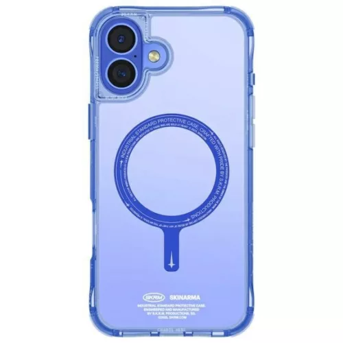 Skinarma Saido iPhone 16 6.1" mágneses töltés kék tok
