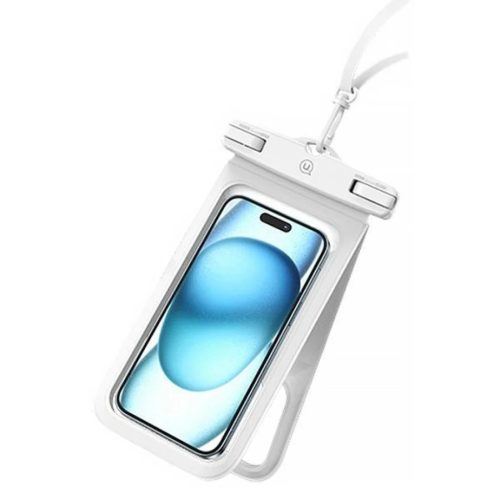 USAMS Vízálló Tok Dupla 6.7"IP68 Fehér FSD1402 (YD014) tok