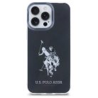 US Polo USHCP15XTPUHRBK iPhone 15 Pro Max 6.7" fekete/fekete Shiny Big Logo tok