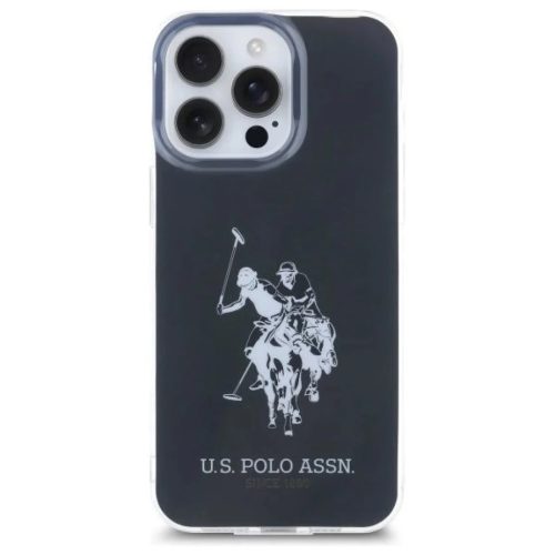 US Polo USHCP15XTPUHRBK iPhone 15 Pro Max 6.7" fekete/fekete Shiny Big Logo tok