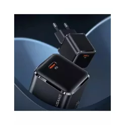   USAMS T45 mini hálózati töltő adapter  1xUSB-C 30 W PD3.0 Gyorstöltés fehér (US-CC148)