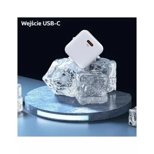 USAMS T45 mini hálózati töltő adapter  1xUSB-C 30 W PD3.0 Gyorstöltés fehér (US-CC148)