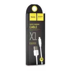   USB-A - Lightning kábel Hoco Rapid X1, 18W, 2.4A, 1m, fehér
