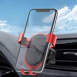   Szellőzőre rögzíthető autós telefontartó LDNIO MG01 Gravity Univerzális fekete/piros