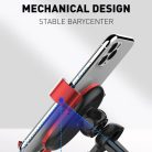 Szellőzőre rögzíthető autós telefontartó LDNIO MG01 Gravity Univerzális fekete/piros