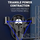 Szellőzőre rögzíthető autós telefontartó LDNIO MG01 Gravity Univerzális fekete/piros