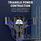 Szellőzőre rögzíthető autós telefontartó LDNIO MG01 Gravity Univerzális fekete/piros