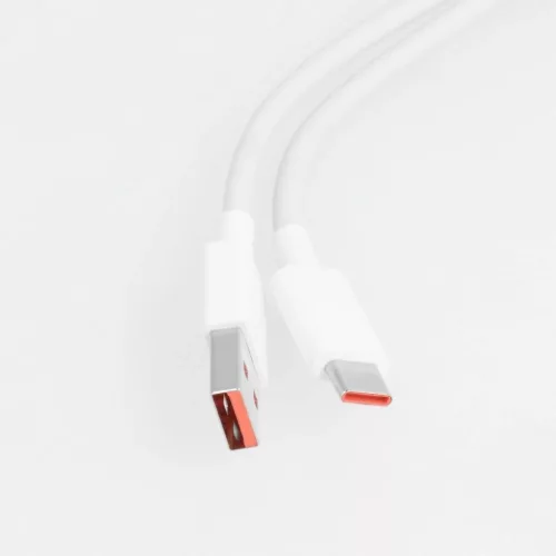XIAOMI eredeti kábel USB A-ról Type-C-re 6A 1 m fehér tömeges