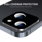 Techsuit - Teljes kameraüveg - iPhone 15 / iPhone 15 Plus - Fekete üvegfólia