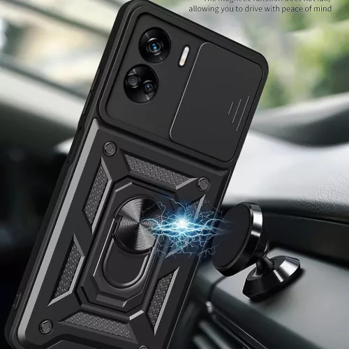 Techsuit - CamShield sorozat - Honor 90 Lite - Fekete tok