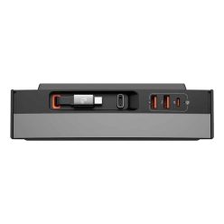   Baseus T-Space Series USB HUB Tesla Model 3 / Y beépített 45W USB C kábellel - Fekete