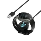 Techsuit - USB-s Vezeték nélküli töltőkábel Huawei Watch 4/4 Pro/Honor 4 Pro órákhoz, asztali tartóval, 10W - Fekete.
