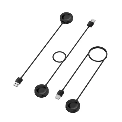 Techsuit - USB-s Vezeték nélküli töltőkábel Huawei Watch 4/4 Pro/Honor 4 Pro órákhoz, asztali tartóval, 10W - Fekete.