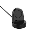 Techsuit - USB Okosóra Vezeték nélküli Töltőkábel (THC4) - Huawei Watch GT/GT2/Honor Watch GS3i-hez, 3,5W, Asztali Tartóval - Fekete.