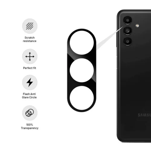 Techsuit - Teljes Kameraüveg - Samsung Galaxy S24 - Fekete üvegfólia