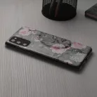 Techsuit - Márvány Sorozat - Honor Magic6 Lite - Ruth Szürke Virága tok