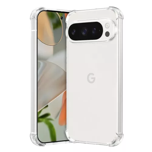 Techsuit - Ütésálló Átlátszó Szilikon - Google Pixel 9 Pro - Átlátszó tok
