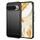 Techsuit - Szén-szilikon - Google Pixel 9 Pro / 9 - Fekete tok