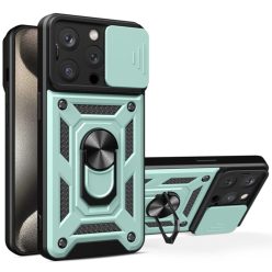 Techsuit - CamShield sorozat - iPhone 15 Pro Max - Zöld tok