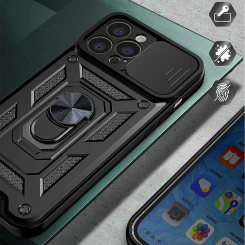 Techsuit - CamShield sorozat - iPhone 15 Pro Max - Zöld tok