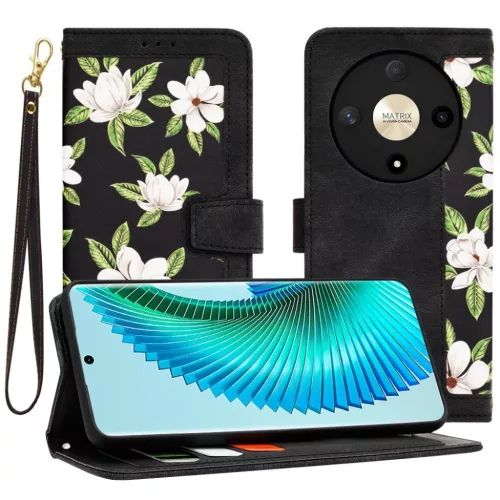 Techsuit - FlipCraft - Honor Magic6 Lite - A hajnal virágai tok