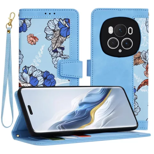 Techsuit - FlipCraft - Honor Magic6 Pro - Élénk Kék tok