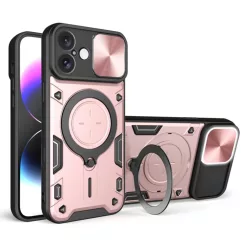 Techsuit - CamGuard Pro - iPhone 16 - Rózsaarany tok