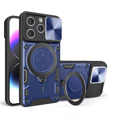 Techsuit - CamGuard Pro - iPhone 16 Pro - Kék tok