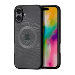 Dux Ducis Aimo Mag tok MagSafe-kel iPhone 16 - fekete