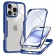 Techsuit - ColorVerse 360 Sorozat + Képernyővédő - iPhone 16 Pro - Kék tok