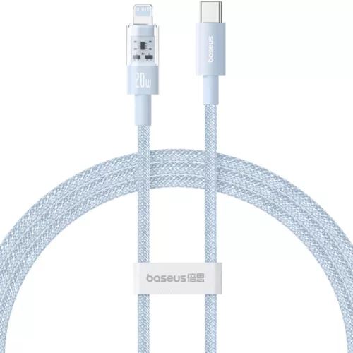 USB-C to Lightning, Gyors töltés 20W, 2m - Galaxy Blue Baseus - Data Cable Gem (P10373001311-01)