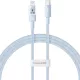 USB-C to Lightning, Gyors töltés 20W, 2m - Galaxy Blue Baseus - Data Cable Gem (P10373001311-01)
