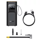 Inflator Pump Super Mini Pro Baseus - kijelzővel, 4000mAh, 50W, Type-C kábel - Fekete
