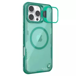   Nillkin - Iceblade Prop Mágneses (kamerakivágással) - iPhone 16 Pro - Zöld tok
